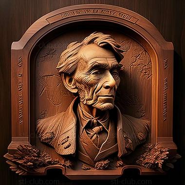 3D model Jasper Francis Cropsey American artist (STL)